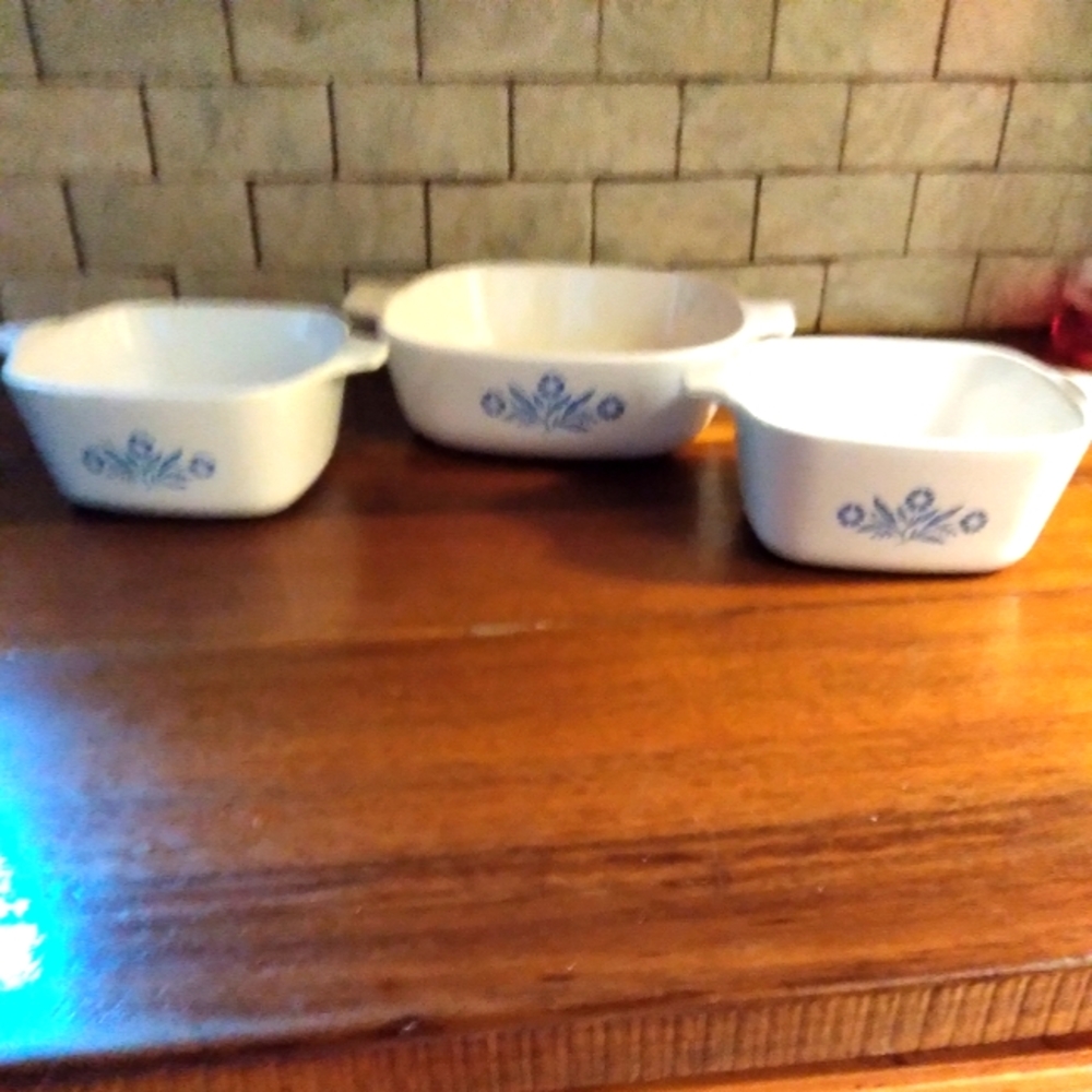 Corelle Cornflower Blue vintage set of 3